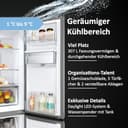 Haier Multi Door Kühl-Gefrierkombination I CUBE 83 SERIE 7 HCR7818DWPT I 4-türiger Kühlschrank mit Gefrierfach, XXL-Fassungsvermögen & 83cm Breite I 463L, Energieklasse D I Wasserspender & No Frost - 3