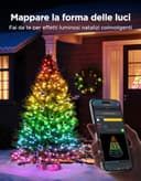 Govee Luci Albero di Natale 30M, Decorazioni di Halloween e Natale per Esterni e Interni, 300 LEDs RGBWIC con Shape Mapping e AIGC, 130+ Modalità di Scena, IP67, Compatibili con Matter, Cavi Verdi - 4