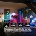 OSRAM Lampadina LED SMART+, a forma di lampadina A40 RGBW E27, filamento, Matter-ready, controllabile tramite app, multicolore, connessione WiFi, 2700–6500 K - 2