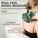 Massagegerät, 4D Nackenmassagegerät, Touchscreen-Tasten, mit 3 Massageprogrammen und 2 Heizstufen, Entspannt die Muskeln und lindert Müdigkeit, Das Perfekte Geschenk für Familie und Freunde. - 2