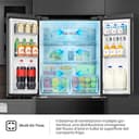 Hisense RQ5P470SAFE, Frigorifero Americano Quattro Porte, Classe E, Black Inox, Total No Frost, WiFi, Metal cooling, Zona convertibile, 483 litri, Controllo elettronico touch - 9