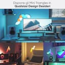 Nanoleaf Shapes Mini Triangle Starter Kit, 9 Mini Triangoli Luminosi LED RGBW Smart, Applique da Parete Interno Modulari, Luci Led 16M Colori WiFi, Funziona con Alexa, Sincronia Musica e Monitor - 2