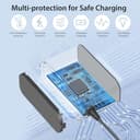 KFD Cargador Portátil 24V Adaptador para Philips Hue Go 798835 800136 7146060PU 7146060PH 71460/60 7146060C6 HueGo LED Light Lámpara HF12 HF18 HF24 S018QU2400075 S018QU2400050 Fuente de alimentación - 7