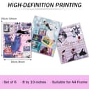 BDSHUNBF Set di 6 Olivia Poster, Motivo Copertine Degli Album, Poster Musicali, Decorazione Artistica, Poster Stampa, per Dormitorio, Senza Cornice - 2