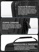 Orzly Custodia per Nintendo Switch 2, custodia protettiva da viaggio con pad per lo schermo, schede di gioco e slot MicroSD con tasche per gli accessori della console - 4