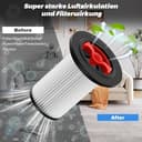 2 Stück Filter für Bosch Staubsauger Unlimited Gen2 Serie 8 mit 1 Reinigungsbürste,Boschs Staubsauger Filter, Boschs Unlimited Serie 8,Hepa Filter für BSS825CARP Ersatzteile 12023349,12036642 - 6