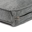 JAMAXX Premium Hundekissen Orthopädische Füllung, Waschbar Bezug aus Edlem Chinelle Stoff, Weiche Kompakte Füllung mit Visco Schaumstoff-Flocken Memory, PDB1003 (M) 90x70, Silver-Grey - 5