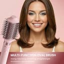 MESCOMB 5 in 1 Dual Voltage Hair Styler Ionen Föhn & Airstyler Set mit Aufsätzen, Schnelltrocknend,Lockenstab,Glätten, Volumen, Ohne Hitzeschäden | 100–240V für weltweite Reisen mit Reisetasche - 4