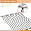 Zemibi S8C011 Griglia di Cottura in Acciaio Inox di Ricambio per Modelli Napoleon Prestige PRO 500, Lex 485, aste Solide, Griglie per griglia, 44 x 68 cm, Confezione da 2 - 6