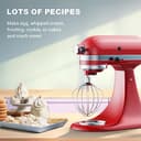 GVODE Edelstahl-Schneebesen für KitchenAid Zubehör, passend für KitchenAid 4,3 und 4,7/4,8L Mixer, ersetzt K45WW, für KitchenAid Mixer-Aufsätze, ideal für Eiercreme & Mehlkuchen, Spülmaschinenfest - 5