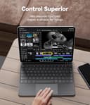 Earto Magic Keyboard para iPad Air 13 Pulgadas (M4 2026/M3 2025/M2 2024) y Teclado para iPad Pro 12.9 Pulgadas (3.ª-6.ª Gen), 7 Colores Retroiluminados, Diseño Magnético Flotante con Trackpad,Negro - 5