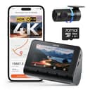 70mai A800SE Dashcam 4K+1080P GPS WiFi, Doppia Telecamera Auto Fronte/Retro con SD 128GB, F1.55, HDR, Visione Notturna, ADAS, Schermo 3", Parcheggio 24/7, Supporta fino a 512GB - 1