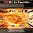 OUNIN Horno Vapor 24L, 9 en 1 Horno Multifunción, con Pantalla LED para Cocción al Vapor, Freidora de Aire, Tostado, Asado, Horneado, Recalentado, Deshidratación y Fermentación, en Acero Inoxidable - 3