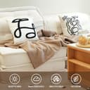 ACUSHLA Coperta in lana merino, grande e versatile, ideale per divano letto e divano, ideale per letto, clima freddo, extra large, 160 x 200 cm, colore: cachi - 9