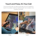 HUION Kamvas Pro 24 (Gen 3) Tablet da disegno touch con schermo, display grafico 4K UHD con doppio pennino a pressione 16384, PenTech 4.0, 99% Adobe RGB, tastiera wireless, monitor da 23,8 pollici - 4