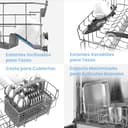 COMFEE' CDWPF1201PW-WE-EU Lavavajillas de libre instalación, 60cm, 49dB con 12 cubiertos, 8 programas Control por botón, Blanco - 7