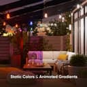 nanoleaf Matter Essentials, 15M Outdoor LED String Lights Expansion Pack (RGBICW) - Smart Multicolor Lights with 16M+ Colours, IP65 Waterproof, 20 addressable LED Bulbs, WiFi, Bluetooth & Matter - 2
