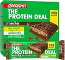 Enervit, The Protein Deal Milk Choco & Hazelnut, Barrette Proteiche, Gusto Nocciola e Cioccolato al Latte, Snack Goloso e Salutare, 20g di Proteine, 1,8g di Zuccheri, Senza Glutine, 12 Barrette da 55g - 1