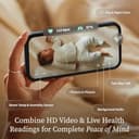 Owlet Dream Duo (3rd Gen) – Medically-Certified Smart Baby Monitor with Sock & HD Video Cam, Tracks Pulse Rate, Oxygen & Sleep, 2K HD Video, Cry & Motion Alerts, Temp Monitoring | Bedtime Blue - 3