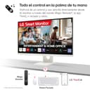 LG 27U731SA-W - Smart Monitor 27", Panel IPS, UHD (3840 x 2160), 60Hz, 5ms (GtG), WebOS 24, DCI-P3 90%, Ajuste en Inclinación (Eje Horizontal), Blanco - 6