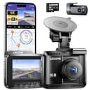 AZDOME Dashcam Auto Vorne Hinten 4K/2,5K GPS WiFi Dash Cam Auto mit Starvis, 64GB SD Karte, Auto Kamera, Parküberwachung, Super Nachtsicht, WDR, 170° Weitwinkel, G-Sensor, Loop-Aufnahme, GS63H Pro - 1