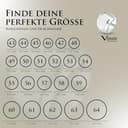 Vinani Damenring, 925 Sterling Silber – Schichten-Design mit 3 Ebenen, gebürstet und poliert, breites massives Band, handgefertigter zeitloser Schmuck für Damen, Größe 58 Modell 2RSC58 - 9