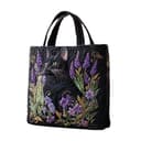 Generisch shopper tasche damen Unisex Geräumig Lässig Stofftasche mit Stickerei gesteppt gepolstertem Griff Patchwork,Süße personalisierte wiederverwendbare Taschen AH01 One Size - 1