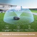 MOVA 1000 Robot Tosaerba Senza Filo Perimetrale, Mappatura 360° 3D LiDAR per 1000 m², Ostacoli Intelligenti, App Control, Ruote Fuoristrada, Taglio a U, Ricarica Rapida - 4