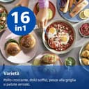 Philips Airfryer Serie 3000: Friggitrice ad aria da 6,2L con finestrella, Tec. RapidAir Plus, 16 modalità di cottura, 90% grassi in meno, facile da pulire, touchscreen, risparmio energetico (NA330/00) - 9