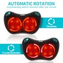 TAKRINK Neck Massager Pillow Back Massage Shiatsu Massager with Heat 8 Deep Tissue Kneading Nodes 3 Speeds 2 Directions for Lower Back Neck Shoulders Muscle Pain Relief Use at Home Car - 4