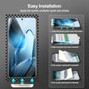 GiiYoon 3 Piezas Protector de Pantalla para OnePlus 13 5G [No es de cristal], Película de Hidrogel Flexible de TPU, Curva 3D de Cobertura Completa, Fácil instalación, Sin Burbujas - 4