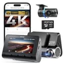 70mai Dash Cam A810S, 4K+1080P Telecamera Auto Fronte e Retro con SD 128GB, Starvis 2 HDR, GPS Integrato, Sorveglianza Parcheggio 24h AI, Visione Notturna, ADAS, WiFi & App, Supporta 512GB - 1