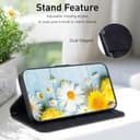 SLWYF Handyhülle für Realme GT Neo6 SE/GT 6/GT Neo6/GT 6T Hülle, Premium PU Lederhülle Klappbar Tasche Klapphülle mit Magnet Kartenfach Standfunktion Schutzhülle mit 3 Kartenfächern, Schwarz - 2