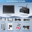 VASTEND Retrocamera Auto Wireless Solare, Magnetica Telecamera Retromarcia con 10000mAh Batteria Ricaricabile, 7 Pollici 1080P Monitor, 170° Grand Angolare, per Camion, Auto, Roulotte - 8