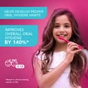 FOREO ISSA Kids Silicone Sonic Toothbrush for Children from 5 to 12 Years, Rose Nose Hippo - 2