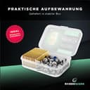 RASENWERK® - Hochwertige Mähroboter Messer mit passenden Schrauben - Universal Ersatzklingen Ersatzmesser für die Marken WORX, LandXcape, Zoef Robot und Einhell – Rasenroboter Messerset – 12 Stk. - 2