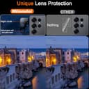Milomdoi 3 Piezas Protector Pantalla para Samsung Galaxy S25 Ultra Cristal Templado Accesorios con 3 Piezas Protector Cámara [Compatible Huellas Dactilares] - 6