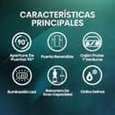 Hisense RB343D4CDE - Frigorífico Combi Cíclico, 269L, Class E, Ancho 55cm x Alto 180cm, Puerta Reversible, Apertura de Puertas 90º, Iluminación Led, Cajón Frutas y Verduras, Gran Capacidad, Inox - 3