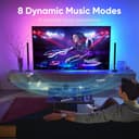 sailsco Smart LED Lightbar,Retroilluminazione TV,Lampada da gioco Funziona RGBIC Ambient Smart Sync con musica e controllo APP per giochi,deco,PC,TV,decorazione d'interni,interfaccia USB - 6