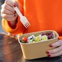 MATANA 200 Posate in Legno Usa e Getta - 50 Coltelli, 50 Forchette, 50 Cucchiai, 50 Cucchiaini - Senza Plastica, Ecologico, 100% Legno Naturale - Feste, Picnic, BBQ, Catering - 5