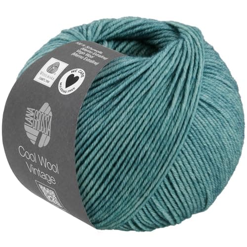 LANA GROSSA Cool Wool Vintage | Merinoklassiker mit Ton-in-Ton Farbeffekt | Handstrickgarn aus 100% Schurwolle (Merino extrafein) | 50g Wolle zum Stricken & Häkeln | 160m Garn FB 7379