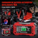 YDBAO 12V 15A Cargador de Batería de Coche Cargador Baterias Coche y Moto Inteligente con Reparación y Pantalla LCD y Múltiples Protecciones Cargador bateria para Coche Moto AGM SLA Gel LiFePO4 - 3