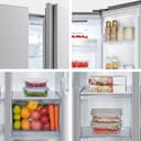 Fridgemaster MS83430ES Freestanding Slim American Side by side Door Fridge Freezer 441L, Total No Frost, Inverter compressor, Silver, 83.2x178.0cm, Energy Rating E - 5
