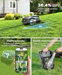 YARDCARE N1600PRO Robot Cortacésped Perimetral sin Cables,RTK+AI Vision, Recomendado 1600m²,Gestión multizona, trayectoria en Forma de U, evitación automática de obstáculos - 10