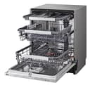 LG QuadWash DB475TXS Lavastoviglie da Incasso, a Scomparsa Totale, Serie 4, Classe A, 14 Coperti, 4 Bracci Irroratori, Vapore, Cerniere Sliding, Apertura Automatica, 3° Cestello, Wi-Fi, Acciaio - 28