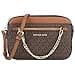 Michael Kors Women's Jet Set Item LARGE EAST WEST CHAIN Crossbody (BROWN/SOFTPINK) - 1
