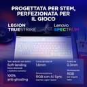 Lenovo Legion 7 Gaming Laptop - Display OLED WQXGA 16" 240Hz, Nvidia GeForce RTX 5060 8GB, Intel Core Ultra 7 255HX, RAM 32GB, SSD 1T, Windows 11 Home, Tastiera RGB italiana - Glacier White - 10