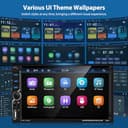 Autoradio Motorsi Wireless CarPlay Bluetooth 5.2, 2 DIN, touchscreen HD da 7 pollici con Android Auto/Mirror Link/comandi al volante/USB/TF/radio FM/audio AUX, telecamera posteriore + microfono - 6