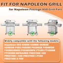 MOASKER Grease Tray Replacement for Napoleon Prestige 450 Series Grill Replacement Parts, BBQ Drip Pan Tray for Napoleon N710-0038 N710-0069 Grease Catcher, for Napoleon Prestige 450 Grill Accessories - 3