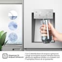 Hisense RS818N4TIE Frigorifero Side By Side, 632 L, Classe E, Inox - 8